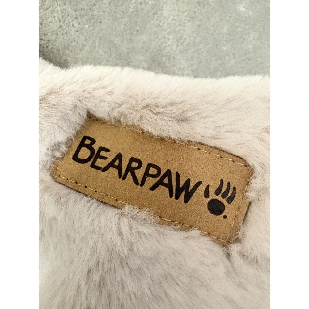 Bearpaw Reversible Faux Fur Velvet Throw Blanket‎ Sage Gray 60x48